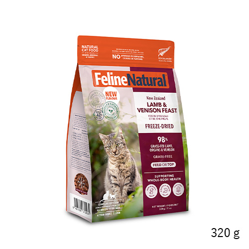 フィーライン ナチュラル フリーズドライ　ラム＆ベニソン・フィースト