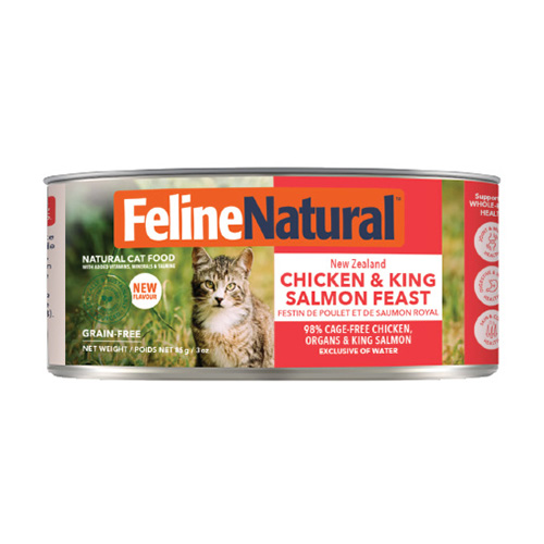 フィーライン ナチュラル プレミアム缶 チキン&キングサーモン・フィースト