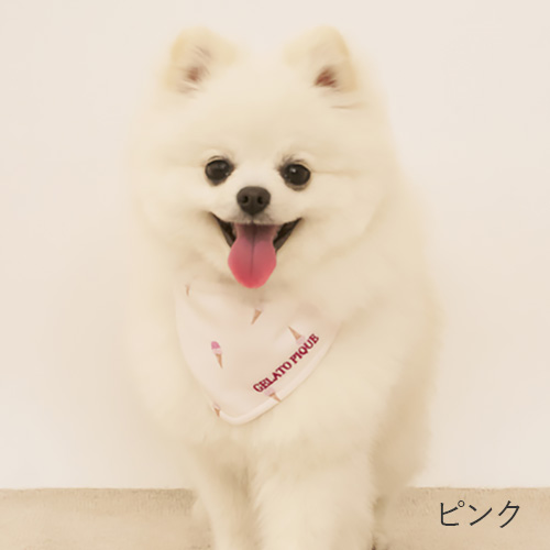 CAT＆DOG　アイス柄保冷剤入れバンダナ