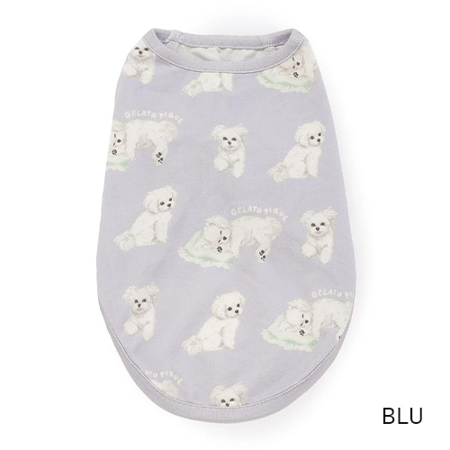 CAT＆DOG マルチーズ柄カットソープルオーバー【数量限定】