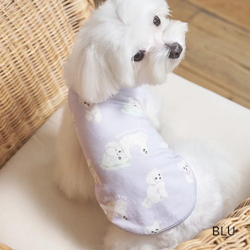 CAT＆DOG マルチーズ柄カットソープルオーバー【数量限定】