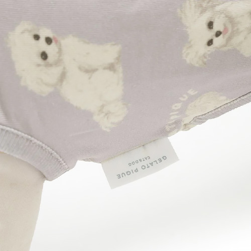 CAT＆DOG マルチーズ柄カットソープルオーバー【数量限定】