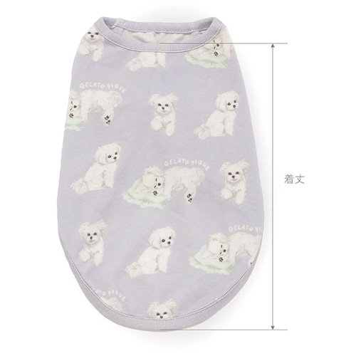 CAT＆DOG マルチーズ柄カットソープルオーバー【数量限定】