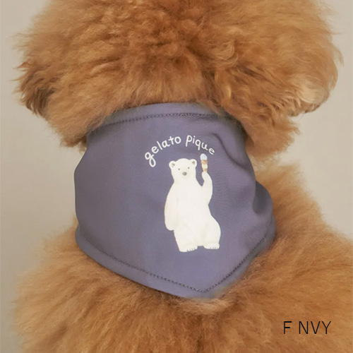 CAT＆DOG　シロクマ柄保冷剤入れバンダナ【数量限定】