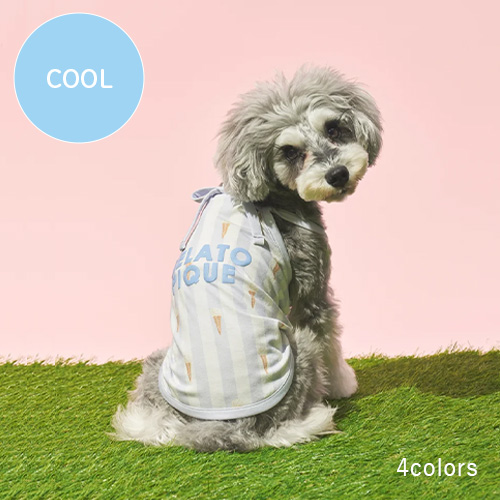 CAT＆DOG ストライプ柄Coolingプルオーバー【数量限定】