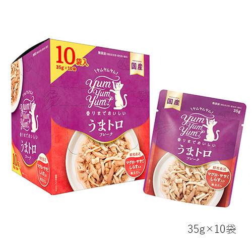 yum yum yum！ うまトロ フレーク　マグロ・ササミ・しらす入り