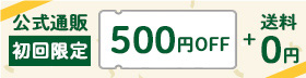 はじめてのお買い物で500円OFF
