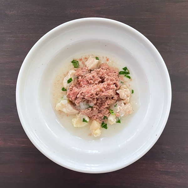 【NEW】《にゃんレシピ》水分や食物繊維がとれる鶏肉のみぞれスープ